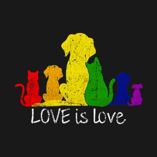 Cute dog rainbow T-Shirt