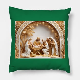 Nativity Scene Pillow