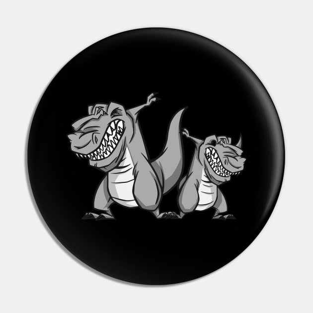 Dabbing T-Rex Matching Dinosaur - Family Dab Pin by PinkyTree