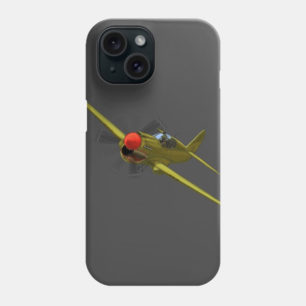 P-40 Fighter Phone Case by betterblue