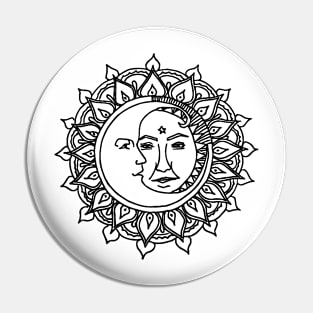 Sun and Moon Pin