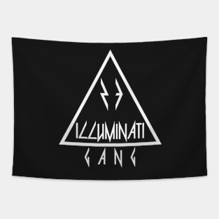 Illuminati Gang Triangle (White) Tapestry