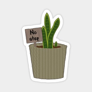 No step on snek gadsden meme snake plant Magnet