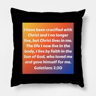 Bible Verse Galatians 2:20 Pillow