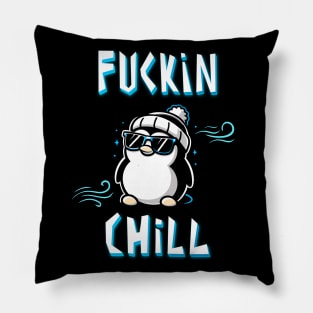 Cool Penguin | Chill Penguin | Summer Vibes Pillow