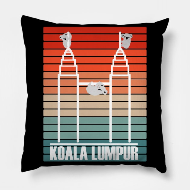 witziges Koala Lumpur Malaysia Stadt Kunst Frauen Pillow by FindYourFavouriteDesign