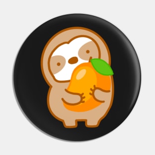 Cute Mango Sloth Pin