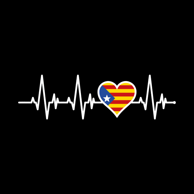 Heartbeat And The Flag Of Catalonia by BlueTodyArt