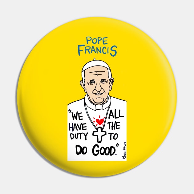 Pope Francis Pin by krusefolkart