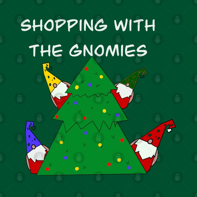 Gnome and the Christmas tree by Stephanie Kennedy 