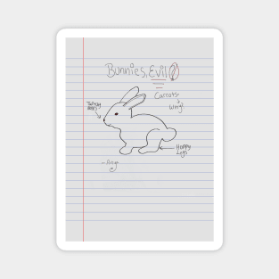 It Must Be Bunnies-Lined Paper Magnet