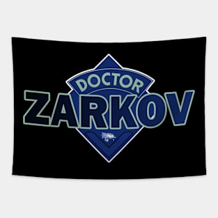 Doctor Zarkov - Doctor Who Style Logo Tapestry