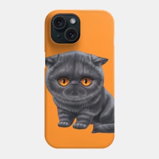 Cat-a-clysm exotic shorthair kitten Phone Case