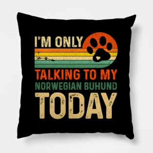 Norwegian Buhund Dog Daddy New Dog Breed Owner Father Pillow