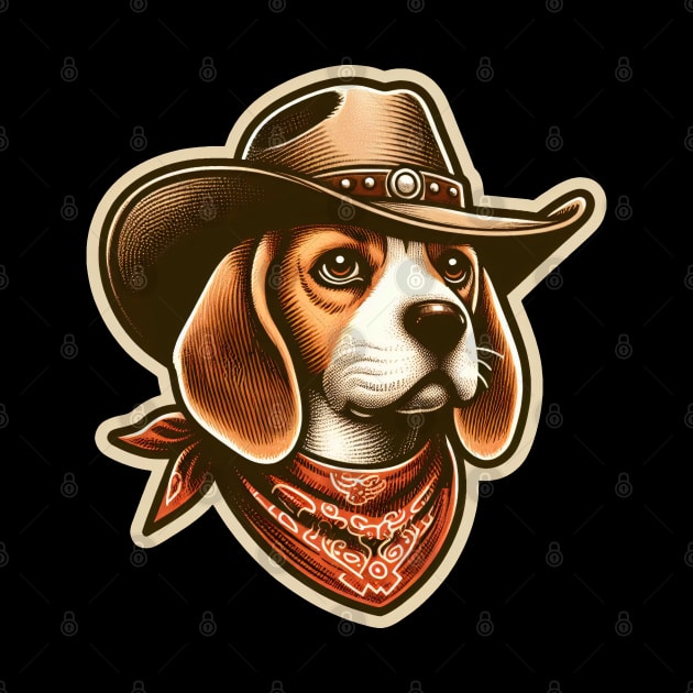 Beagle Cowboy by k9-tee