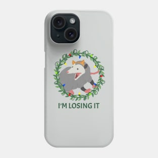 I’m losing it opossum going crazy Phone Case