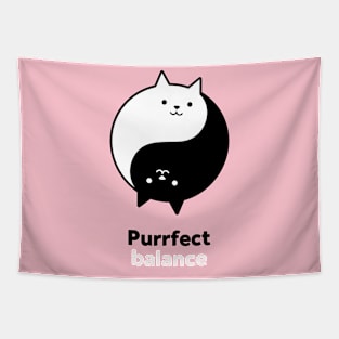 Ying Yang Cats Purrfect Tapestry