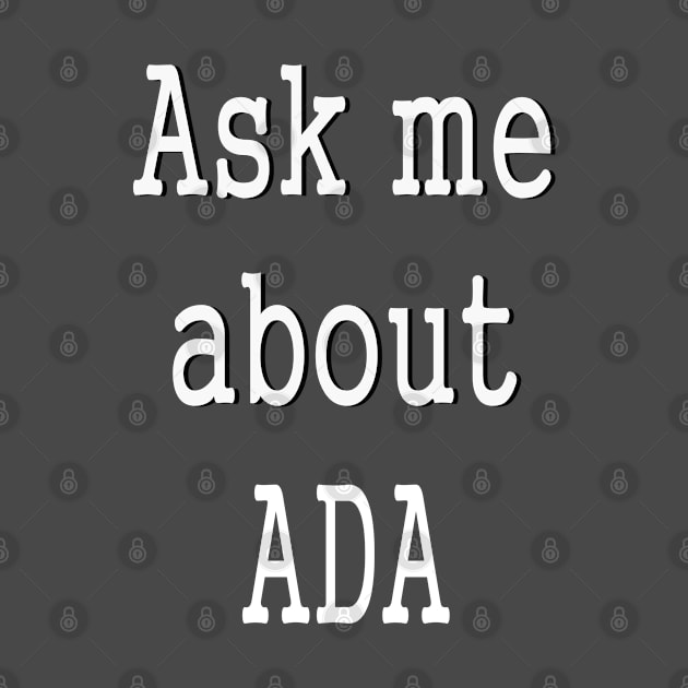 Ask me about ADA cryptocurrency by PlanetMonkey