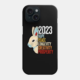 Year of the Rabbit, Chinese New Year, Lunar Year 2023 New Year, 2023 Year of the Rabbit Phone Case