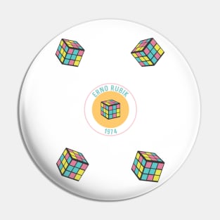 Erno Rubik 1974 Pin