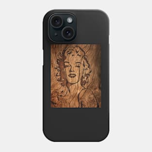 Marilyn Wooden Wall Art Phone Case