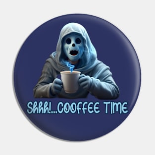 Shh.. Coffee Time Pin