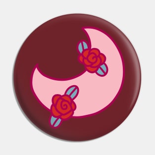 Pink Rose Moon Pin