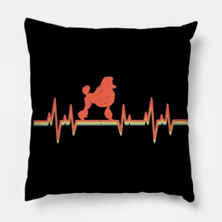 Poodle Dog Heartbeat Pillow