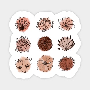 Boho Flower Pack Magnet