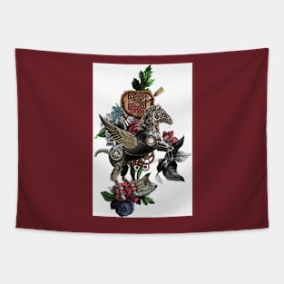 Mechanical Horse Design Tapestry