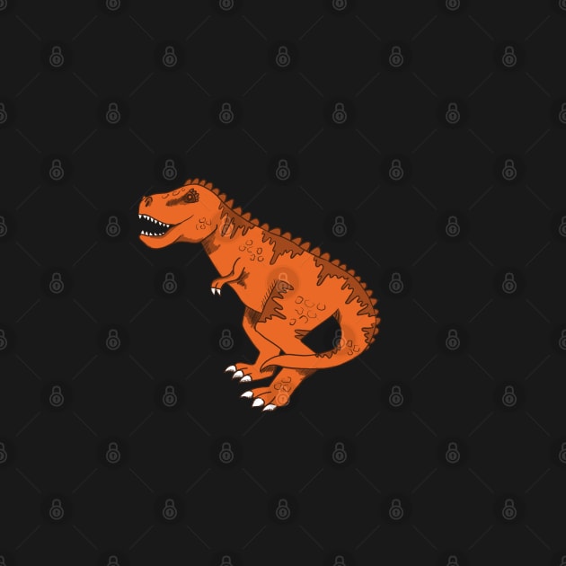 Orange T-Rex by latheandquill