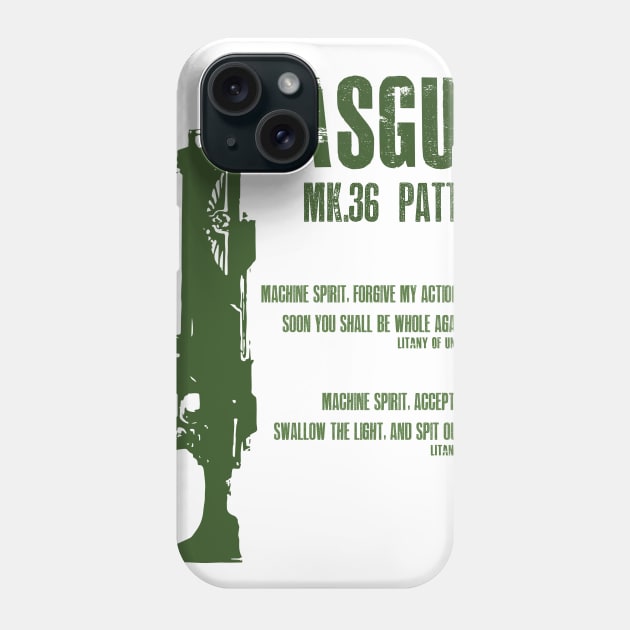 Lasgun Mk.36 Kantrael Pattern Phone Case by TheNerdcoreCabaret