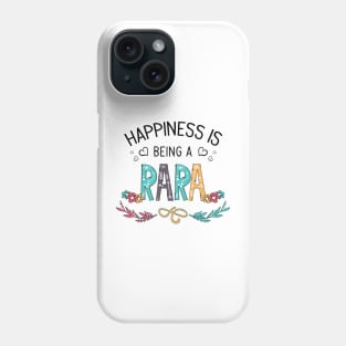 Happiness Is Being A Rara Wildflowers Valentines Mothers Day Phone Case