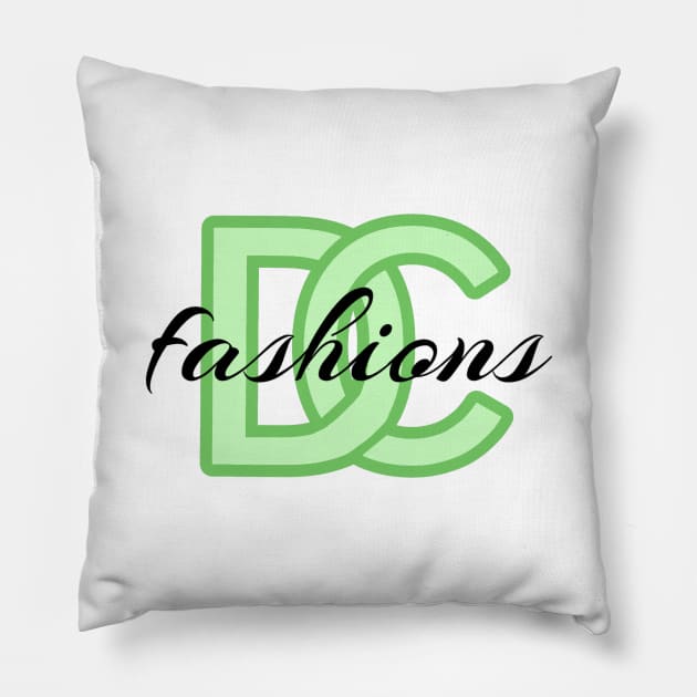 DC fashions official logo Pillow by DClickman