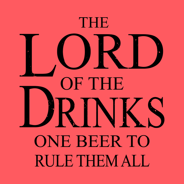 The Lord of the drinks Shirt funny beer Lover bachelor party by ELFEINHALB