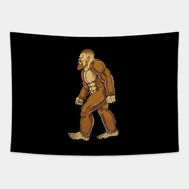 Big foot with a beard hairstyle Tapestry by Artardishop