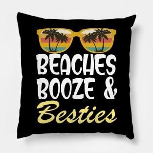 beaches Booze and Besties shirt Boys Pillow