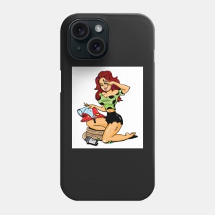 FIRE DEPT PIN UP BABE Phone Case