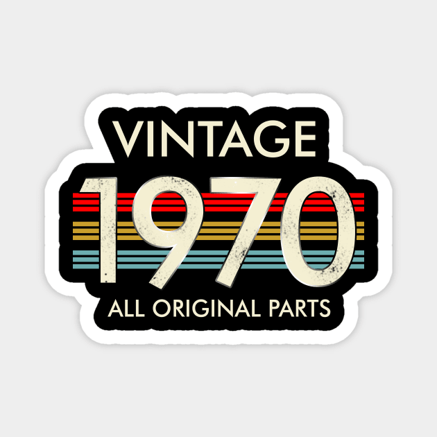 Vintage 1970 All Original Parts Magnet by Vladis