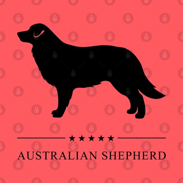 Australian Shepherd Black Silhouette by millersye
