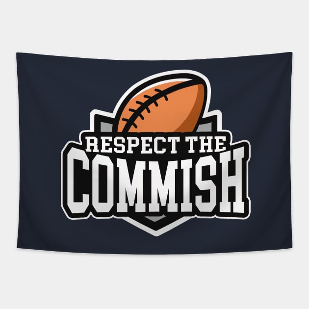 Respect the Commish: Fantasy Football Tapestry by Boots