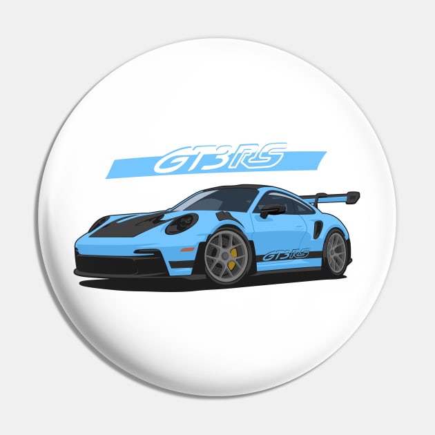 Car 911 gt3 rs light blue Pin by creative.z