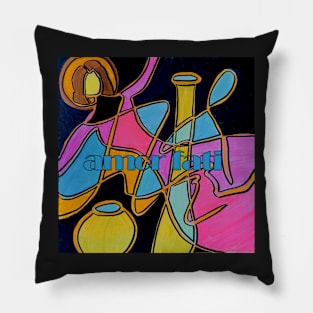 Floating Goddess of Bottles...Amor Fati Pillow