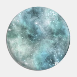 Blue Turquoise Star Nebula Space Galaxy Universe Pin