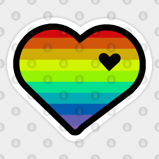 Rainbow love - Rainbow - Sticker