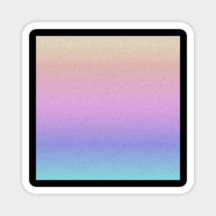 Ombre Pastel unicorn Gradient Glitter Pattern Magnet