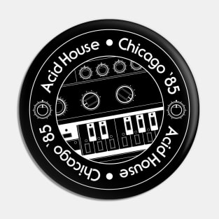 303 Bassline Circle: Acid House Pin