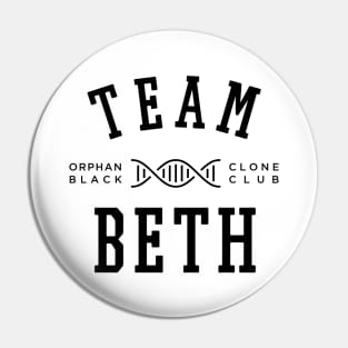 TEAM BETH ORPHAN BLACK Pin