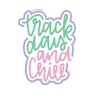 Track Day And Chill - Mint / Pink / Purple T-Shirt