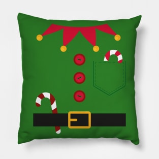 Cute Novelty Christmas Elf - Funny Green Pillow